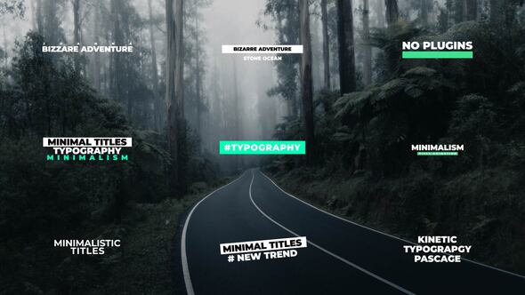 Minimal Titles | After Effects Titles template preview