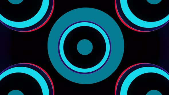 VJ Loop Abstract Background  Bright Neon Spheres alt