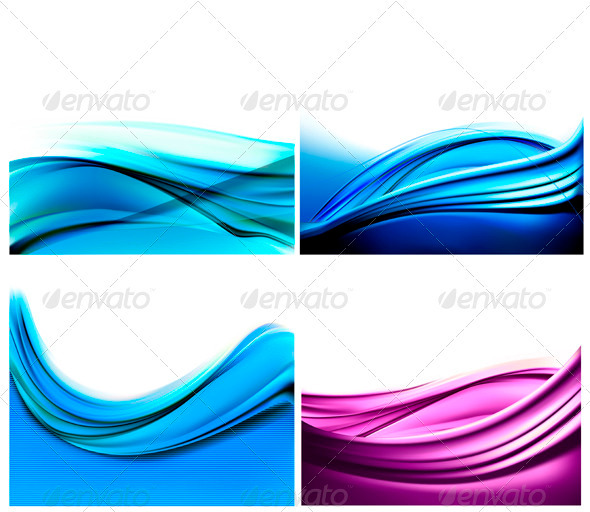 Set of business elegant colorful backgrounds - Backgrounds Business