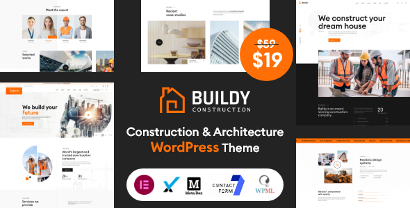 Buildy - Construction & Architecture WordPress Theme