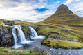 Kirkjufell is a 463 m high hill on the north coast of Iceland&#39;s Snaefellsnes peninsula. Popular site - PhotoDune Item for Sale