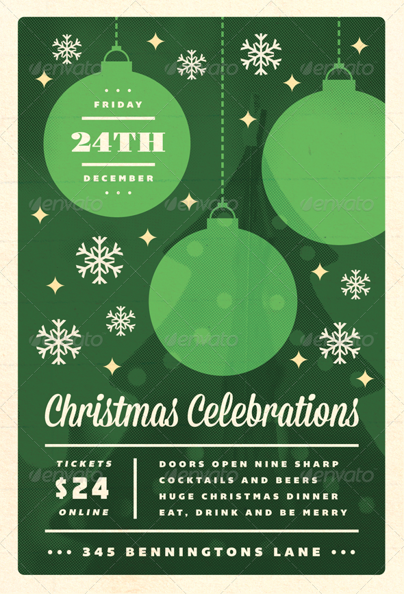 Celebrations - Christmas Flyer Template - Holidays Events