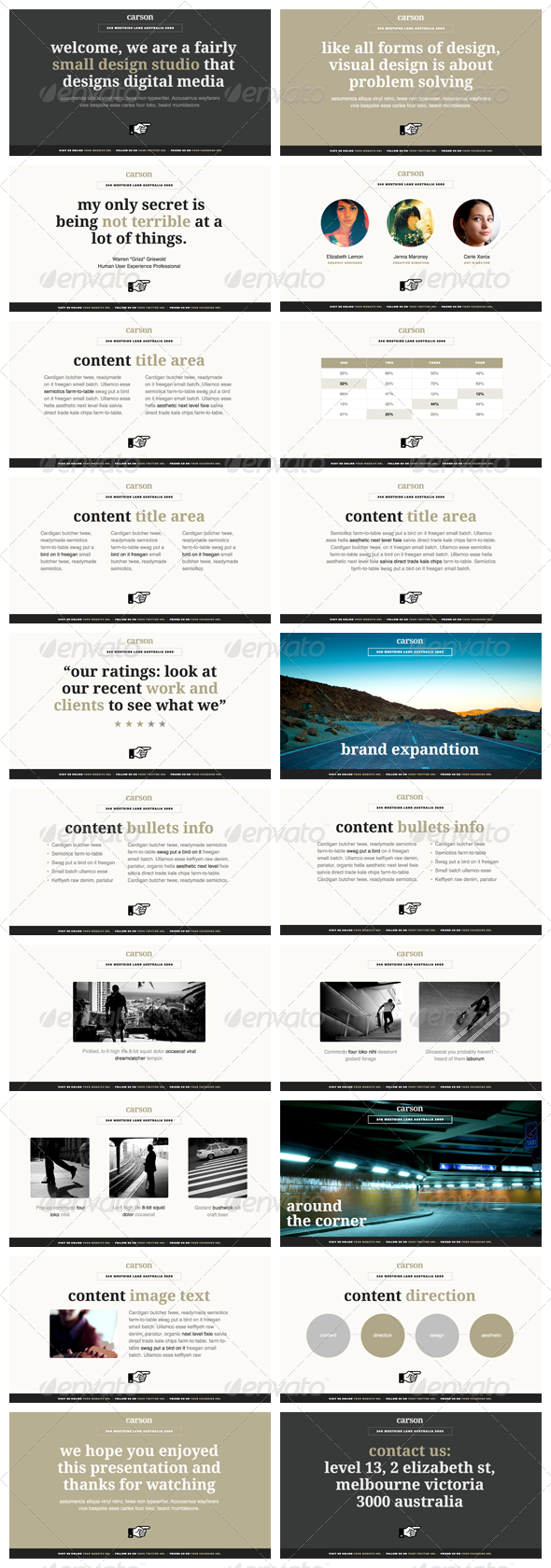 Carson - Keynote Presentation Template - Creative Keynote Templates
