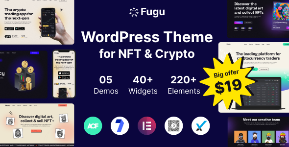 Fugu - NFT & Crypto WordPress Theme