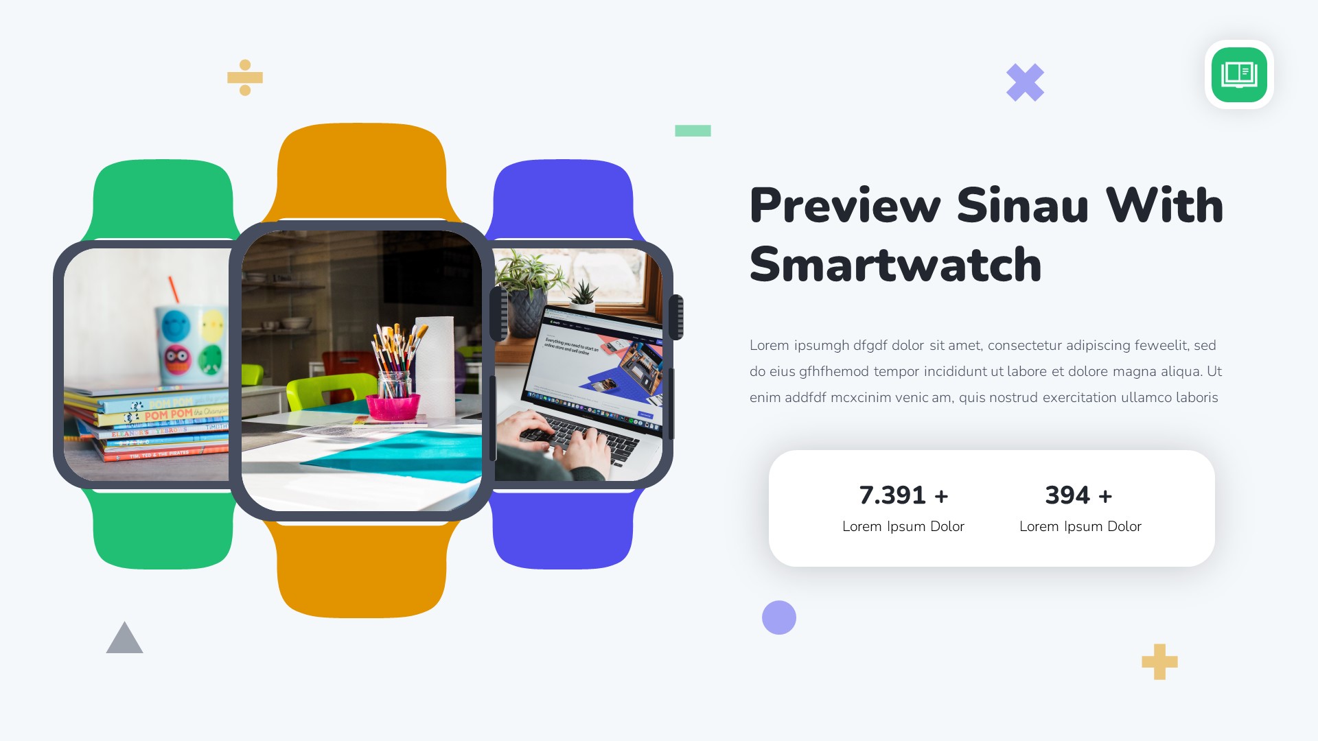 Sinau - Education Course Powerpoint Template, Presentation Templates