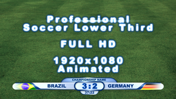 Professional Soccer Lower Third Pack