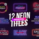 Black Friday Neon Titles - VideoHive Item for Sale