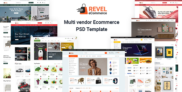 Revel eCommerce-Multi vendor Ecommerce PSD Template