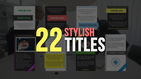 22 Stylish Title Overlays | Premiere Pro
