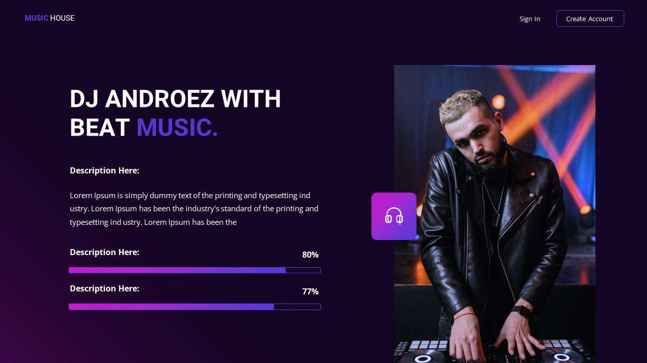 Beat Music Presentation Template, Presentation Templates | GraphicRiver