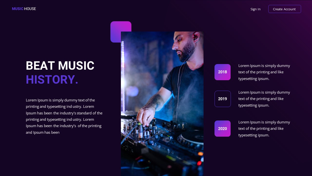 Beat Music Presentation Template, Presentation Templates | GraphicRiver