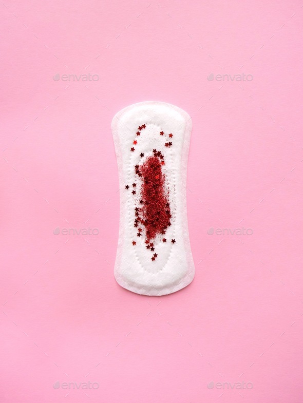 Menstruation, period pad. - Stock Photo - Images