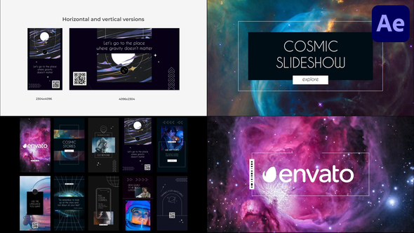Cosmic Slideshow for After Effects
