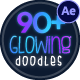 90+ Glowing Doodles Pack - VideoHive Item for Sale