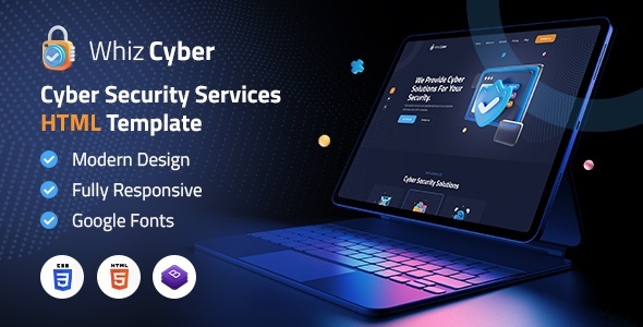 WhizCyber | Cyber Security HTML Template