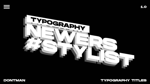 Typography Titles 1.0 | After Effects