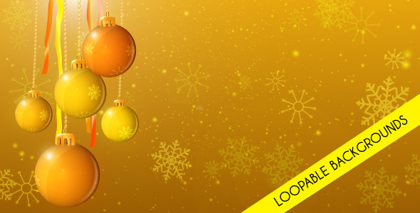 Christmas Greetings-Loopable Background