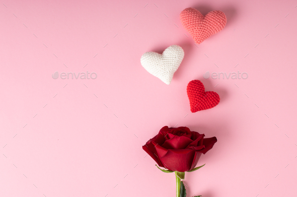  Banner for Valentine's Day. Postcard for February  - Stock Photo - Images