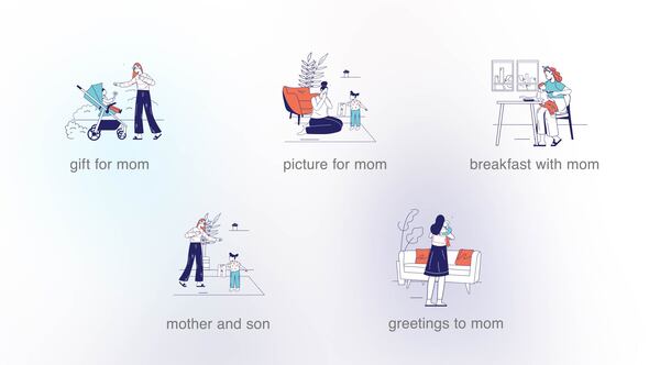 Mothers day - Flat concepts (MOGRT)
