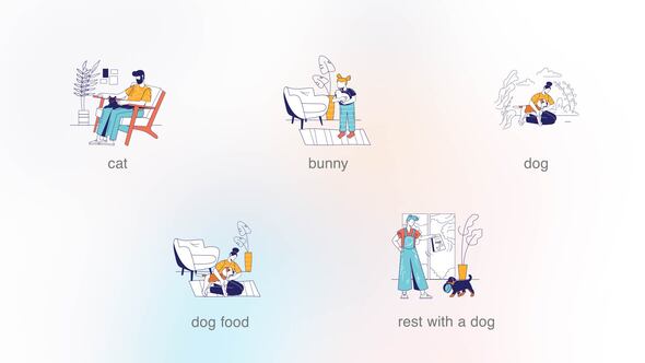 Pets - Flat concepts (MOGRT)