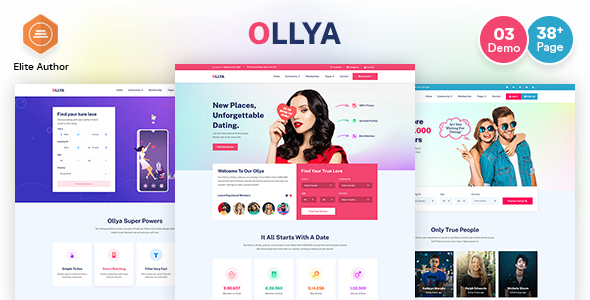 Super Ollya - Dating and Community Site Template