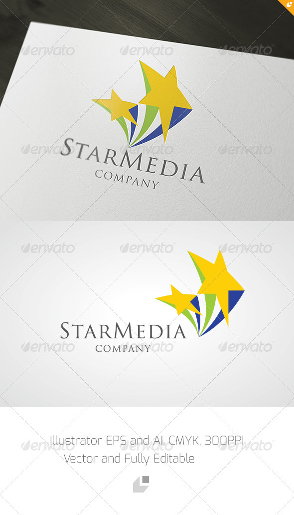 Star Media Logo - Symbols Logo Templates