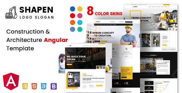 Shapen - Construction Angular Template