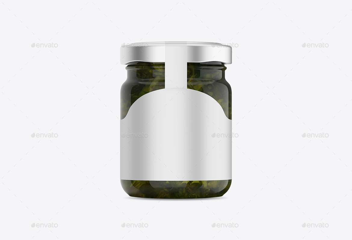 Mint Sauce Jar Mockup, Graphics GraphicRiver