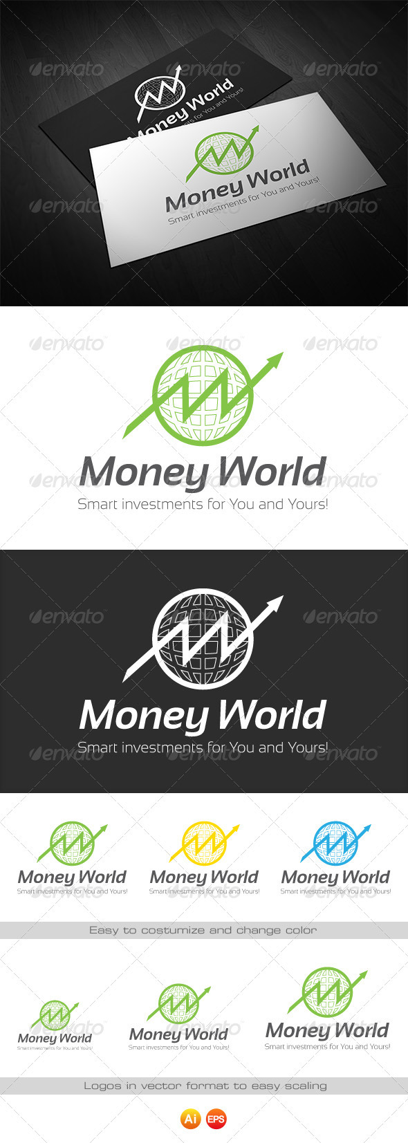 Money World - Logo for Finance - Symbols Logo Templates