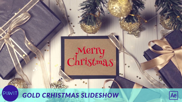 Gold Christmas Slideshow