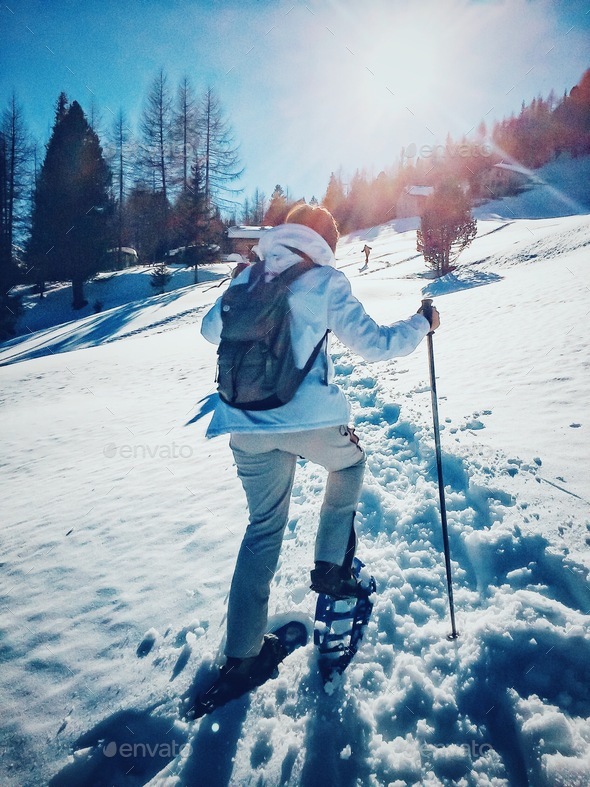 Better way to begin snowshoeing: going and doing it.
