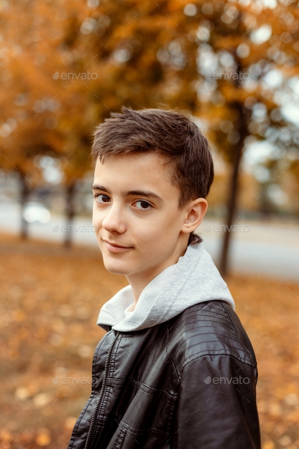 Adolescent in casual clothes.  - Stock Photo - Images