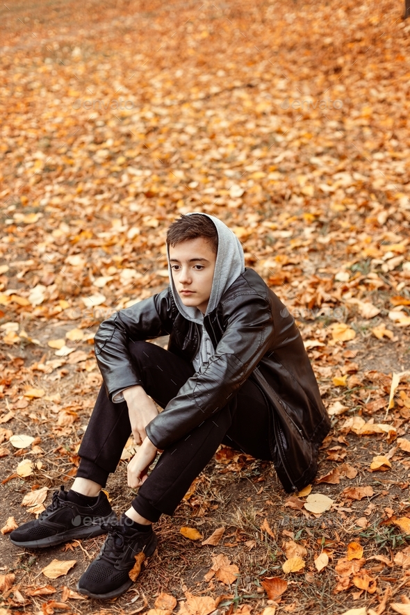 Teenager in casual clothes.  - Stock Photo - Images