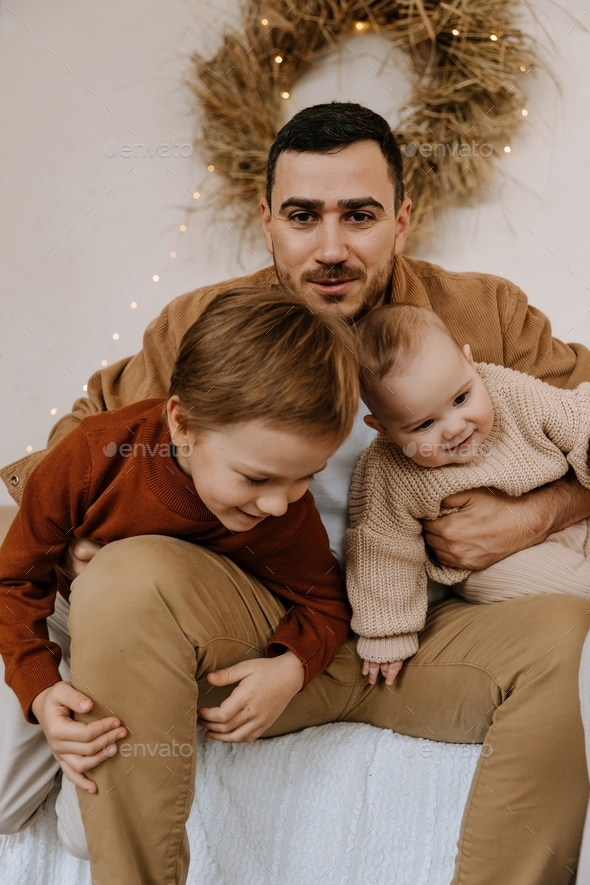 Dad with son - Stock Photo - Images