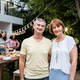 Portrait of senior mature couple looking at camera while having party outdoor and looking at camera. - PhotoDune Item for Sale