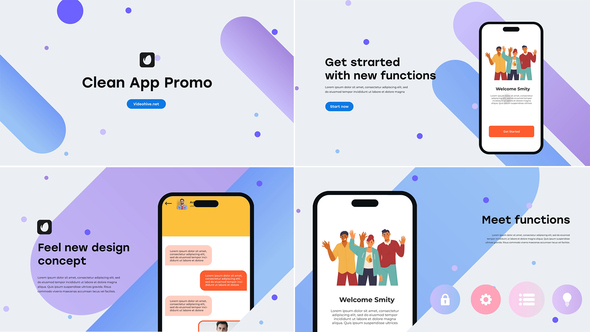 Clean App Promo Mogrt