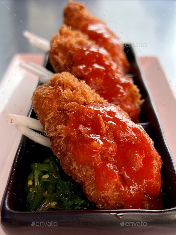Deep fried oysters appetizer Stock Photo by FotoSnapper PhotoDune