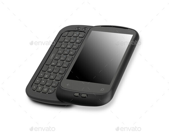mobile black phone - Stock Photo - Images