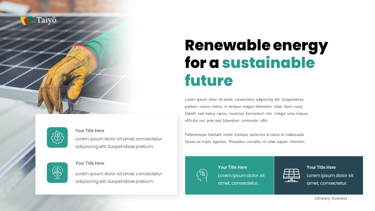 Taiyo - Solar Panel Energy Google Slides Template, Presentation Templates