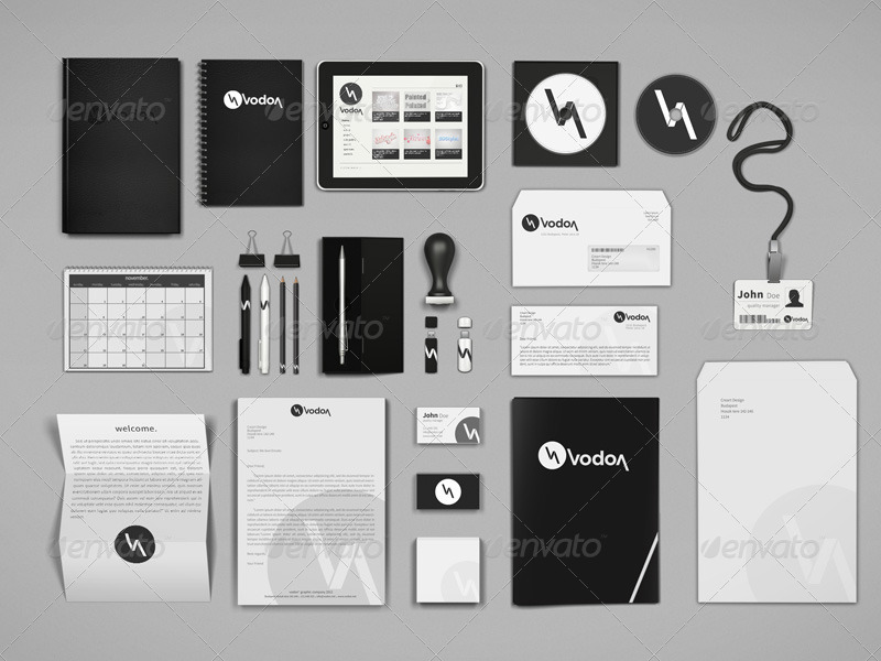 Download Corporate And Brand Identity Mock Up For Photoshop By Creartdesign