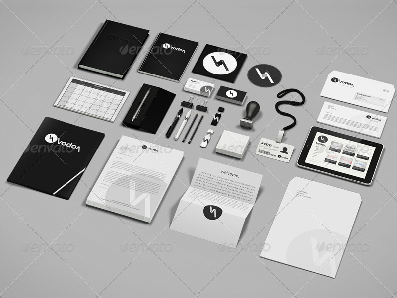 Download Corporate And Brand Identity Mock Up For Photoshop By Creartdesign
