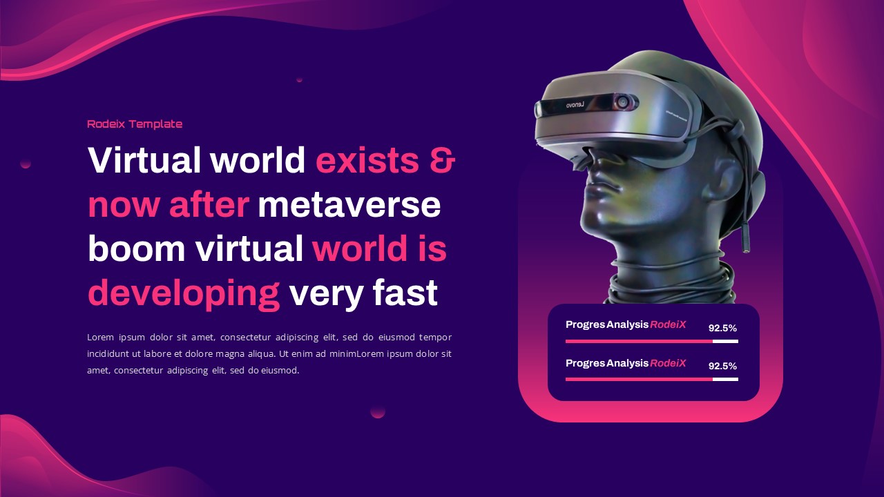 Rodeix - Virtual Reality & Metaverse Google Slides Template by Enative