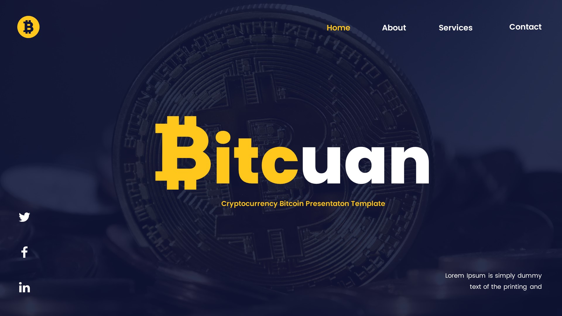 Bitcuan - Cryptocurrency Bitcoin Google Slides Template, Presentation ...