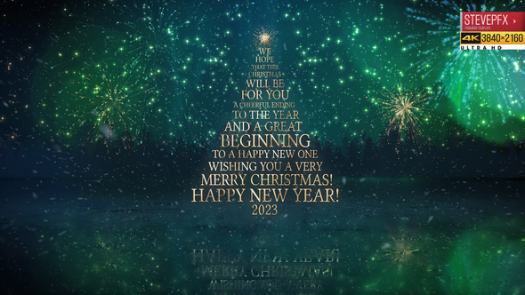 Christmas Greetings and New Year Greetings Card 2023