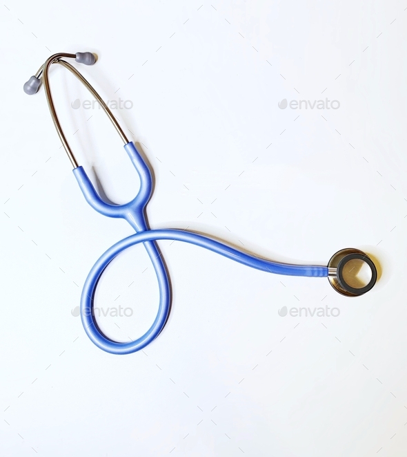 Stethoscope with negative space  - Stock Photo - Images