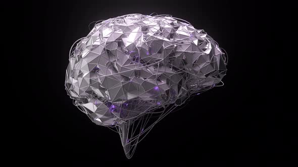 Brain And Purple Neurons Looped