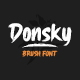 Donsky - Brush Font
