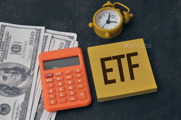 memo note written with text ETF stands for Exchange Traded Fund - Stock Photo - Images
