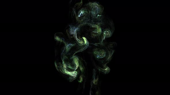 Particle Fluid Collision Overlay 4K alt