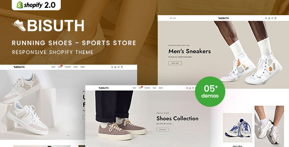 Bisuth – Running Shoes, Sports Shoes & Clothes Shopify 2.0 Theme